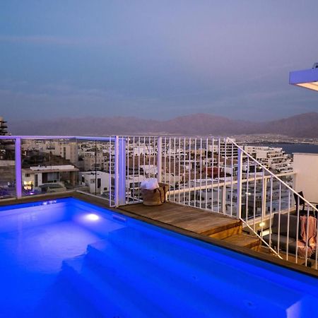 Mountain And Sea View - Penthouse With Private Pool Apartment Eilat Exterior photo